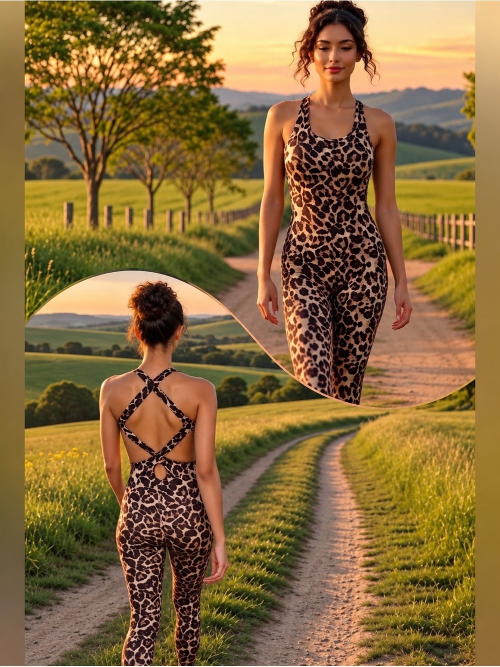 Leopard Print Strappy Women's Jumpsuit 🤎🐆